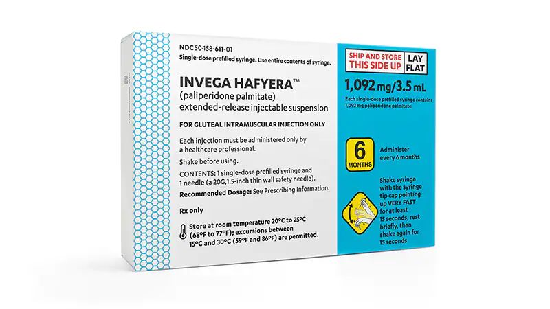 Invega Hafyera (paliperidone palmitate) Invega Hafyera (paliperidone palmitate)
