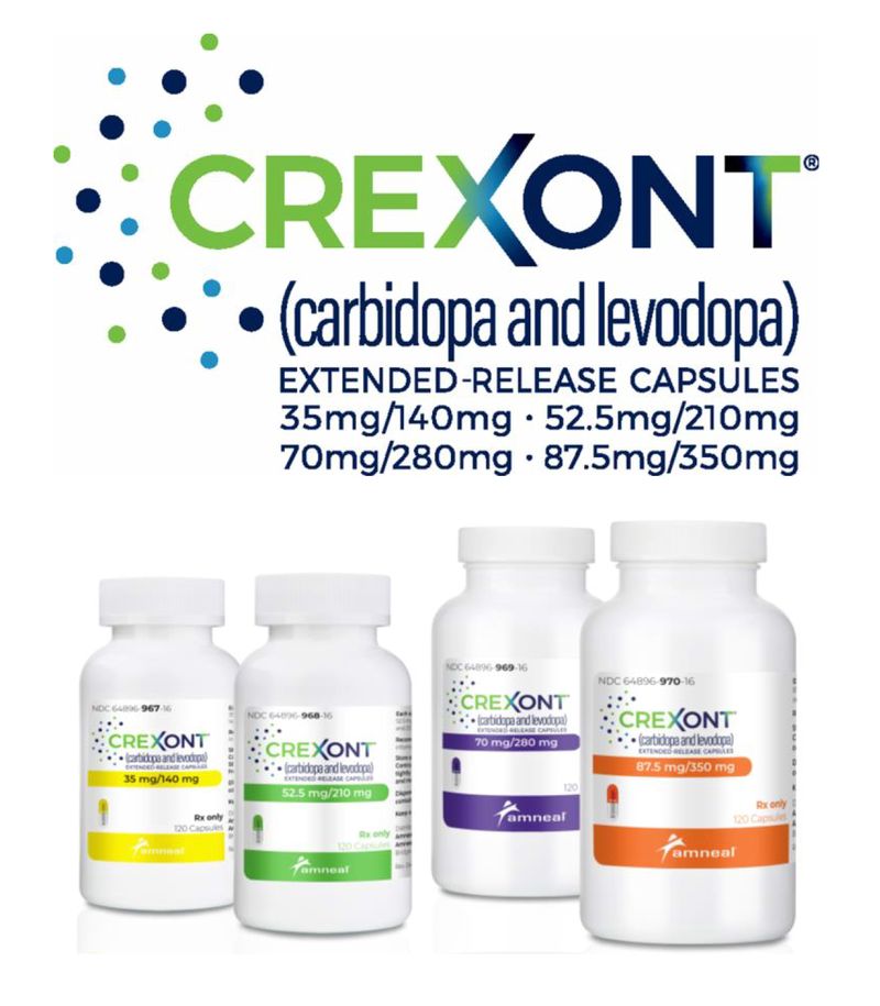 Crexont (carbidopa and levodopa) Crexont (carbidopa and levodopa)